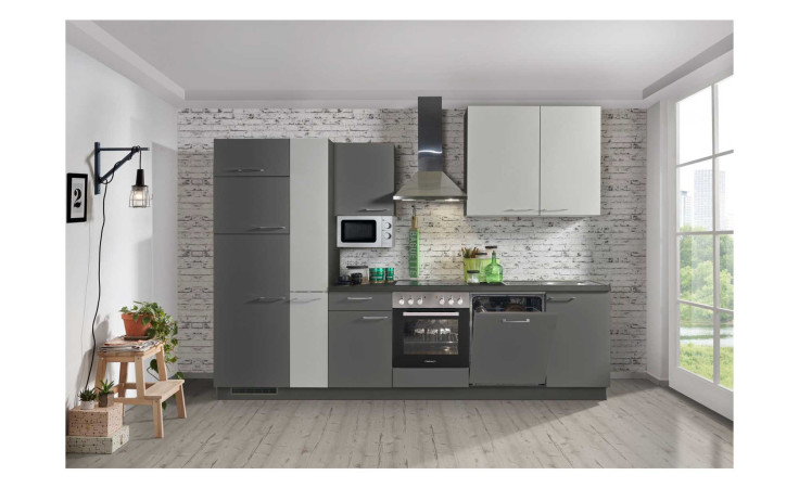 Express Küche, Win, Anthrazit / Hellgrau