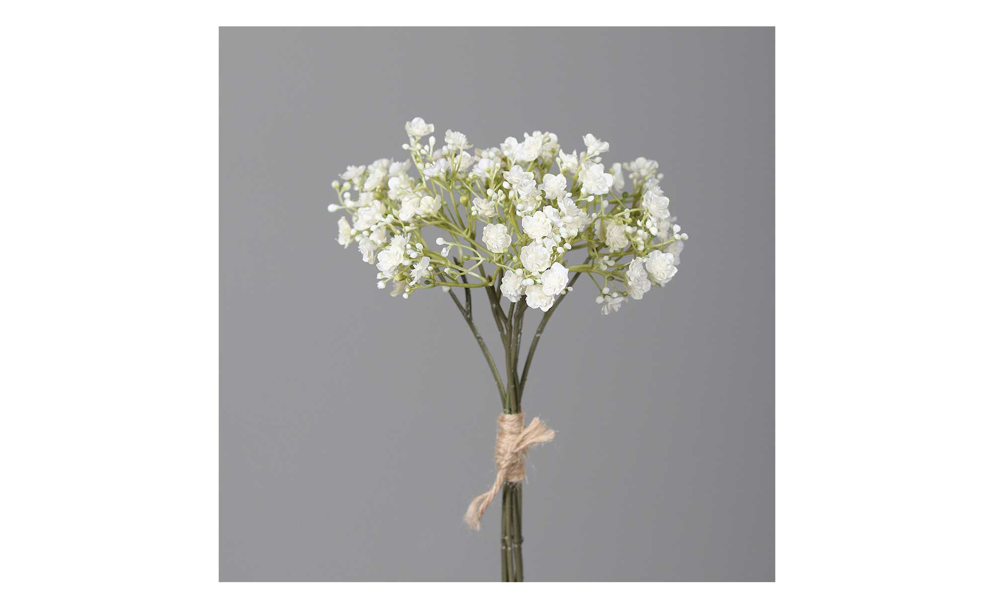 Knstliches Schleierkraut  H. 67cm, B. 14cm, Wei/grn, DPI Kunstblumen,  Modern Artificial Flowers