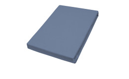 Spannbettlaken Teddy 180-200 x 200 cm in blau.
