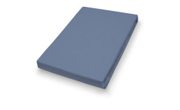 Jersey-Topper-Spannbettlaken, in der Größe 140-160 x 200 cm und in der Farbe blau