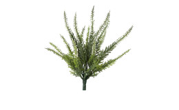 Erika-Pick 25 cm aus Kunststoff in grün mit weißen Knospen.