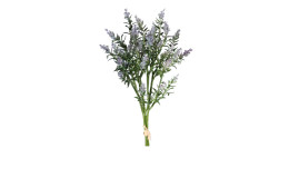 Grün-Bund 32 cm aus Kunststoff in grün mit lila Applikationen.