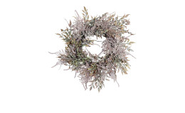 Farnmix-Kranz 28 cm in pink / violett