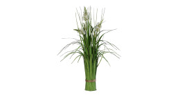 Stehgras 60 cm aus Kunststoff in grün mit weißen Applikationen.