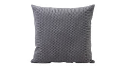 Kissenhülle Sven 50x50 cm von Ambiente Trendlife, rechteckig, aus Synthetikfaser in Anthrazit vor weißem Hintergrund.