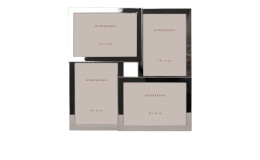Metallrahmen-Set 4-tlg. Dallas 10 x 15 cm