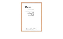Holz-Bilderrahmen Happy 21 x 30 cm