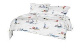 Seersucker-Bettwäsche Easy 135 x 200 cm