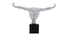 Deko-Objekt Athlet 29 cm in weiß