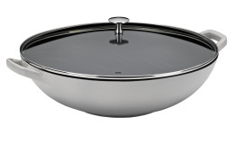 Wok Calido 4 l mit Glasdeckel