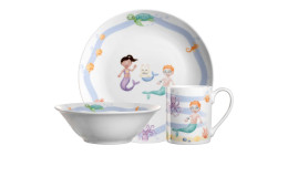 Kindergeschirr Meer 3tlg., in einer mehrfarbigen Ausführung