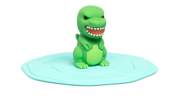 Deckel mit einem Dinosaurier