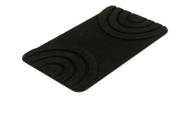 Badteppich Bow 70 x 120 cm in schwarz