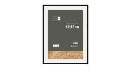 Holz-Bilderrahmen Skava 60 x 80 cm in schwarz.