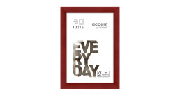 Holz-Bilderrahmen Zoom 10 x 15 cm in rot.