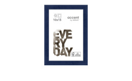 Holz-Bilderrahmen Zoom 10 x 15 cm in dunkelblau.