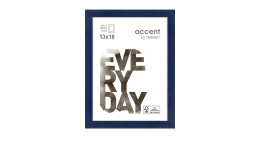 Holz-Bilderrahmen Zoom 13 x 18 cm in  in dunkelblau.