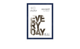 Holz-Bilderrahmen Zoom 21 x 29,7 cm in dunkelblau.