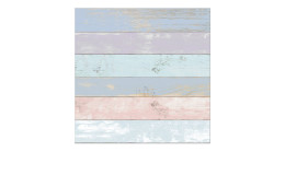 Memoboard 30 x 30 cm, bunte Holzlatten