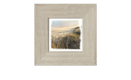 Rahmenbild Lost Dunes 34 x 34 cm. Rahmenbild mit dem Thema - Strand und Meer.