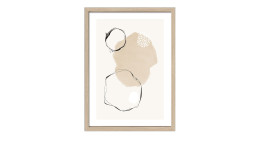 Rahmenbild Line Art Shapes 55 x 75 cm. Rahmenbild mit dem Thema - Line Art.