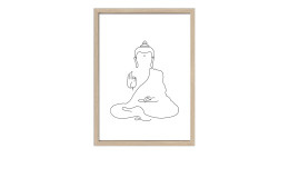 Rahmenbild Feel Free 55 x 75 cm. Rahmenbild mit dem Thema - Figur.