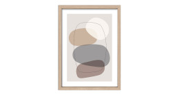 Rahmenbild Lines and Shapes 55 x 75. Rahmenbild mit dem Thema - Formen.