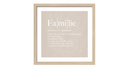Rahmenbild Familie 33 x 33 cm