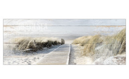 Leinwandbild Seeblick 30 x 80 cm