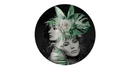 Alubild Woman & Plants 100 cm