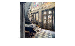 Alubild Lost House 100 x 100 cm