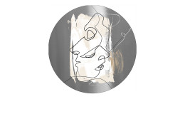 Alubild Face Lines 100 cm