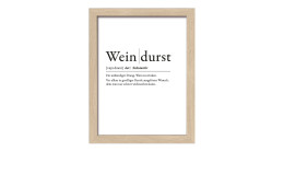 Rahmenbild Weindurst 24 x 19 cm