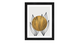 Rahmenbild Leaves In The Sun II 24 x 19 cm