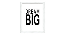 Rahmenbild Dream Big 24 x 19 cm