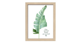 Rahmenbild Green Plant Leaf II 24 x 19 cm
