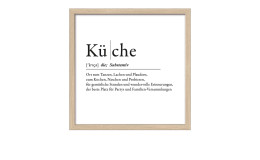 Rahmenbild Küche 33 x 33 cm