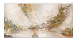 Handpainting Brown-Silver-Gold 90 x 180 cm