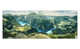 Leinwandbild Mountain in Landscape 30 x 80 cm