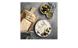 Glasbild Mediterrean Food 30 x 30 cm