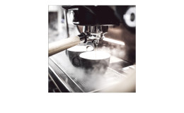 Glasbild Cafe 30 x 30 cm