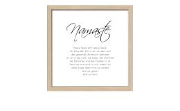 Rahmenbild Namaste 28 x 28 cm