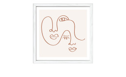 Rahmenbild Lines And Shapes XI 28 x 28 cm