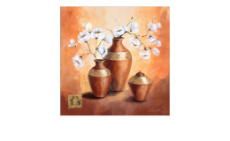 Leinwandbild Golden Shining II 27 x 27 cm