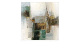 Leinwandbild Black And Green II 40 x 40 cm