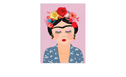 Leinwandbild Frida Kahlo II 57 x 77 cm