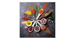 Glasbild Spicery I 20 x 20 cm