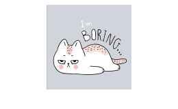Leinwandbild I'm Boring 30 x 30 cm