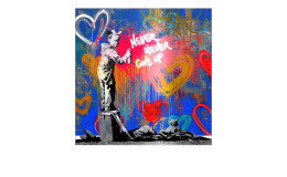 Alubild Let It Be 50 x 50 cm