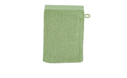 Waschhandschuh BIO Selection 16 x 21 cm in der Farbe piniengrün.